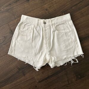J. Galt White Denim Shorts